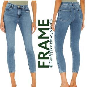 Frame Le High Skinny Crop Jeans